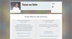 Desktop Screenshot of florianvonhofen.com